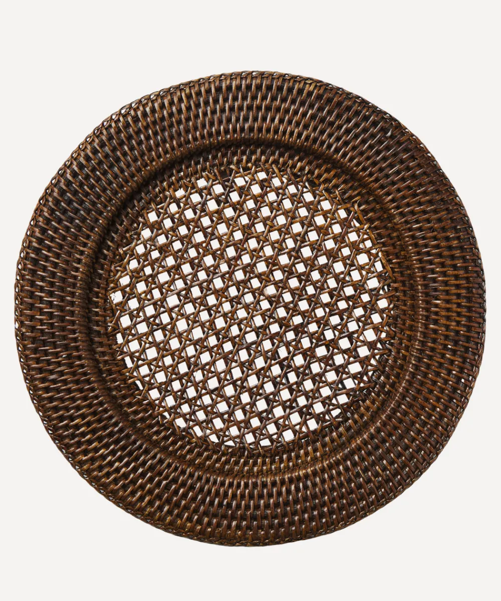 Rebecca Udall Wicker|Dinnerware|Rattan Charger Plate