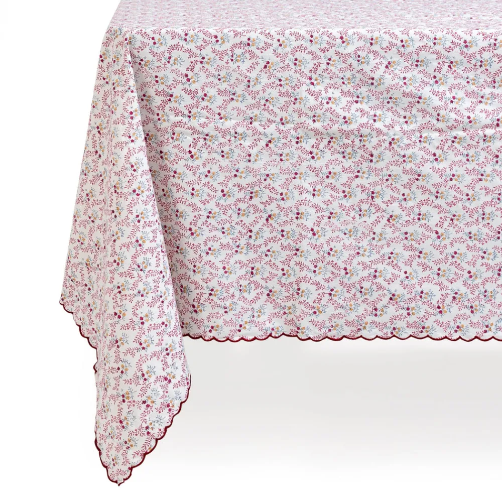 Sharland England Place Settings & Linens|Rectangle Little Flower Tablecloth