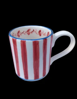 Sveva's Home Dinnerware|Red Ceramic Mug, Set of 6