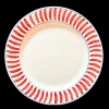 Sveva's Home Dinnerware|Red Dinner Plate, Set of 6
