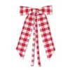 TriChi Design Place Settings & Linens|Red Gingham Bow, Set of 4