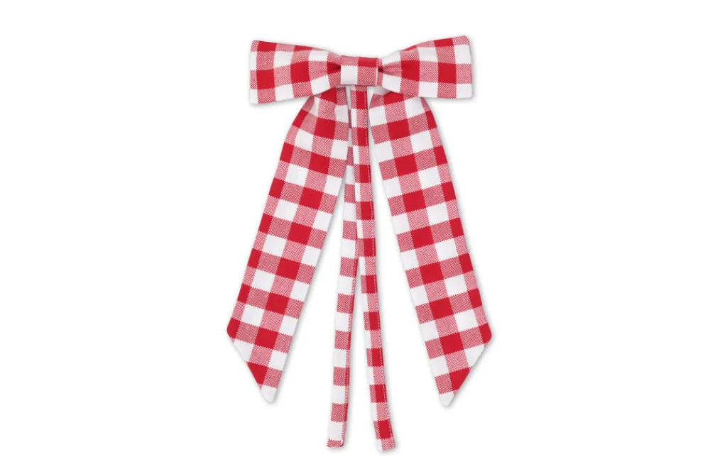 TriChi Design Place Settings & Linens|Red Gingham Bow, Set of 4