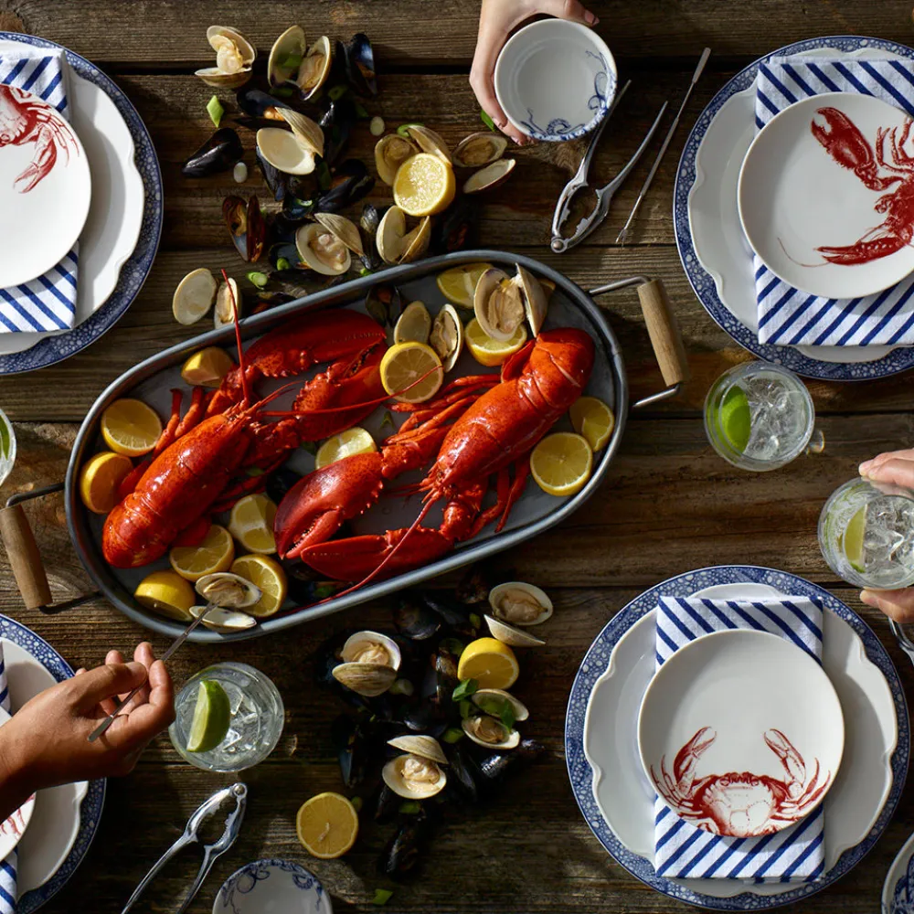 Caskata Dinnerware|Red Lobster Canape Plates