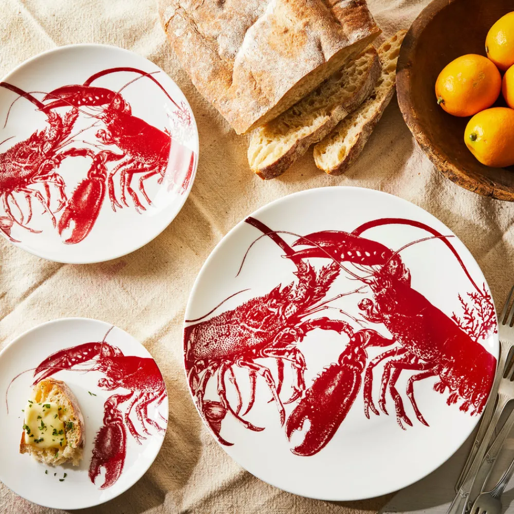 Caskata Dinnerware|Red Lobster Canape Plates