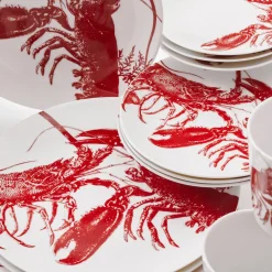 Caskata Dinnerware|Red Lobster Canape Plates