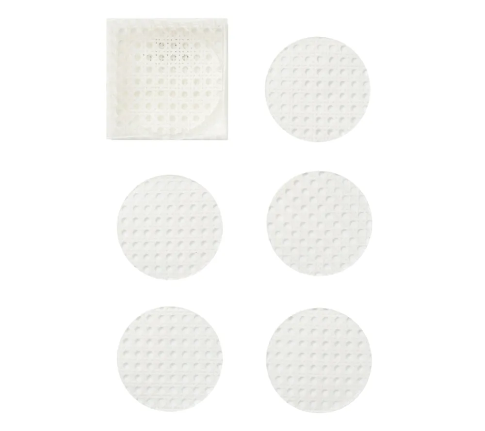 Kim Seybert Place Settings & Linens|Reed Coasters in White, Set of 6 in a Caddy