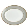 Wedgwood Dinnerware|Renaissance Grey Oval Platter, 13.75"
