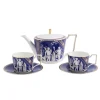 Wedgwood Dinnerware|Renaissance Teapot, Teacup, & Saucer in Gold, Set of 2