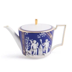 Wedgwood Dinnerware|Renaissance Teapot, Teacup, & Saucer in Gold, Set of 2