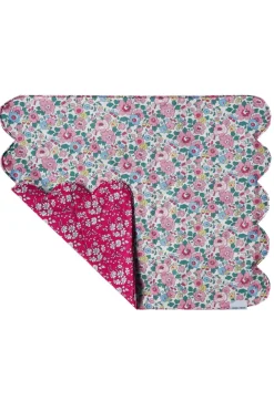 Coco & Wolf Place Settings & Linens|Reversible Cloud Placemat Made With Liberty Fabric in Betsy Candy Floss & Capel Fuchsia Pink