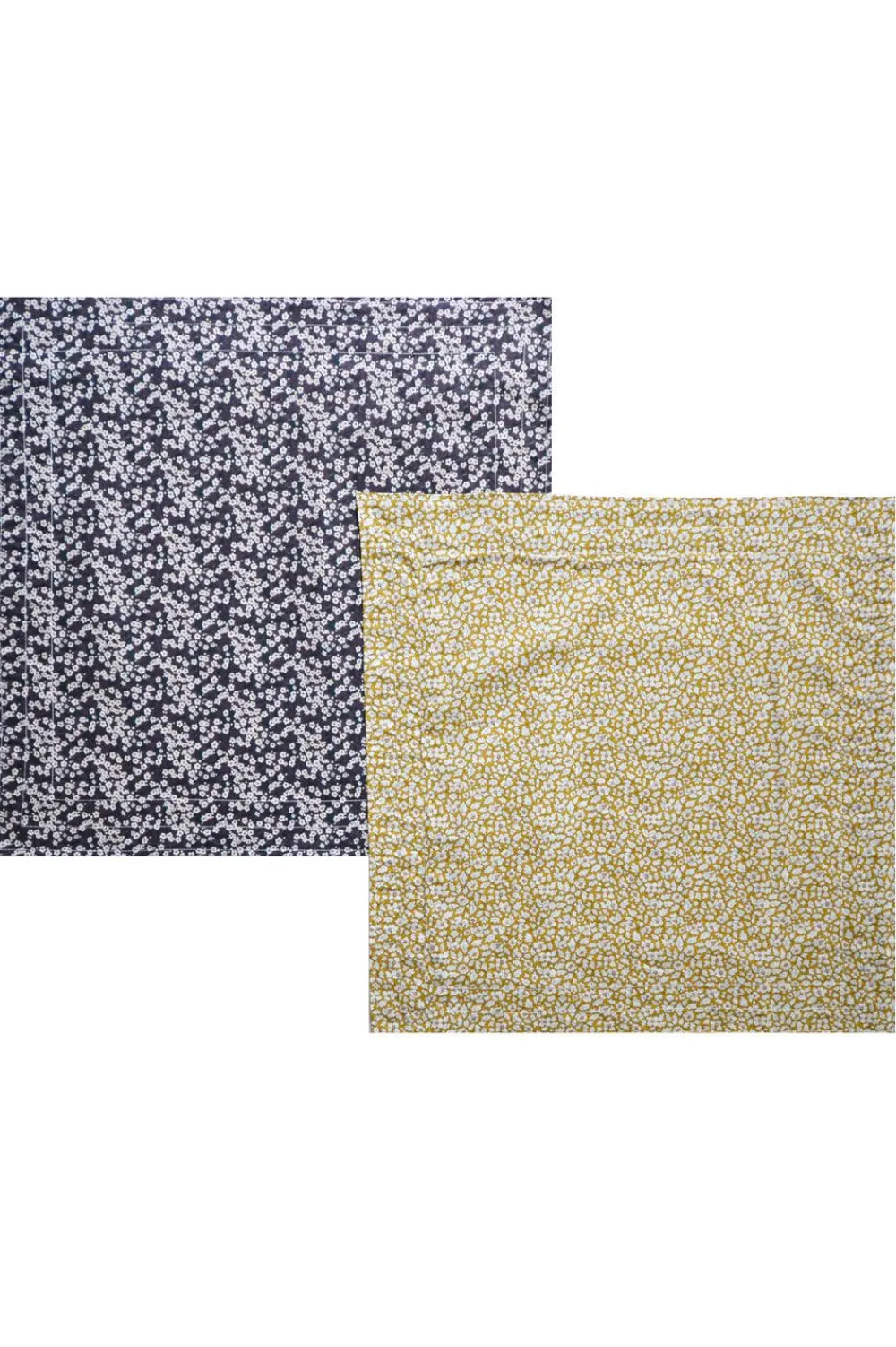 Coco & Wolf Place Settings & Linens|Reversible Stitch Napkin Set Made With Liberty Fabric in Feather Meadow & Mitsi Valeria