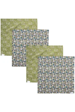 Coco & Wolf Place Settings & Linens|Reversible Stitch Napkin Set Made With Liberty Fabric in Libby & Capel Pistachio