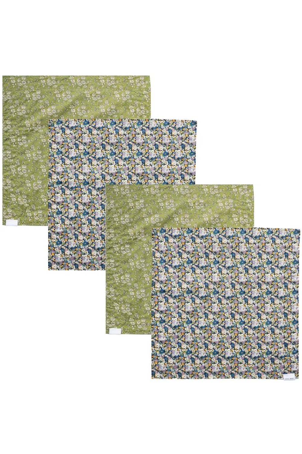 Coco & Wolf Place Settings & Linens|Reversible Stitch Napkin Set Made With Liberty Fabric in Libby & Capel Pistachio