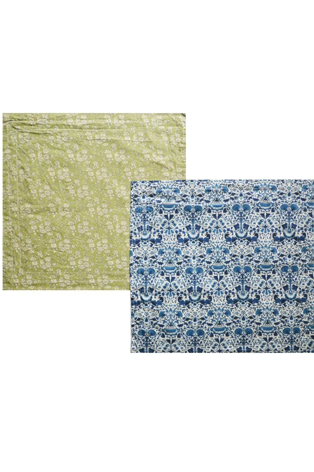 Coco & Wolf Place Settings & Linens|Reversible Stitch Napkin Set Made With Liberty Fabric in Lodden & Capel
