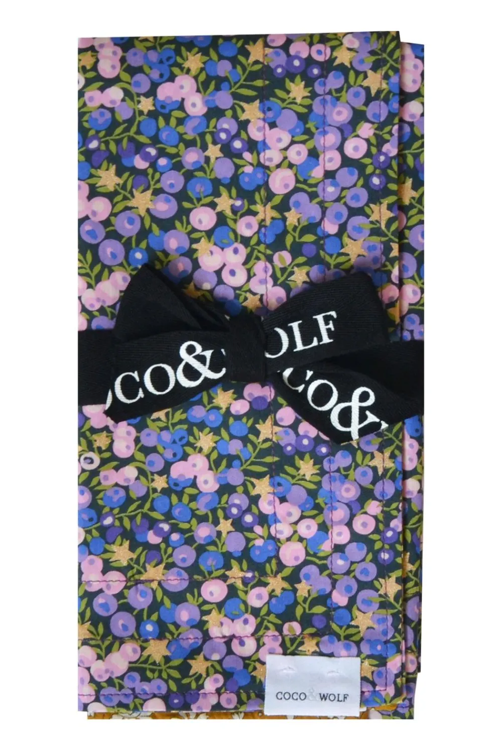 Coco & Wolf Place Settings & Linens|Reversible Stitch Napkin Set Made With Liberty Fabric in Wiltshire Star & Capel