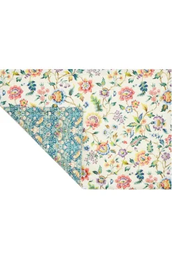 Coco & Wolf Place Settings & Linens|Reversible Stitch Placemat Made With Liberty Fabric in Strawberry Thief & Eva Belle