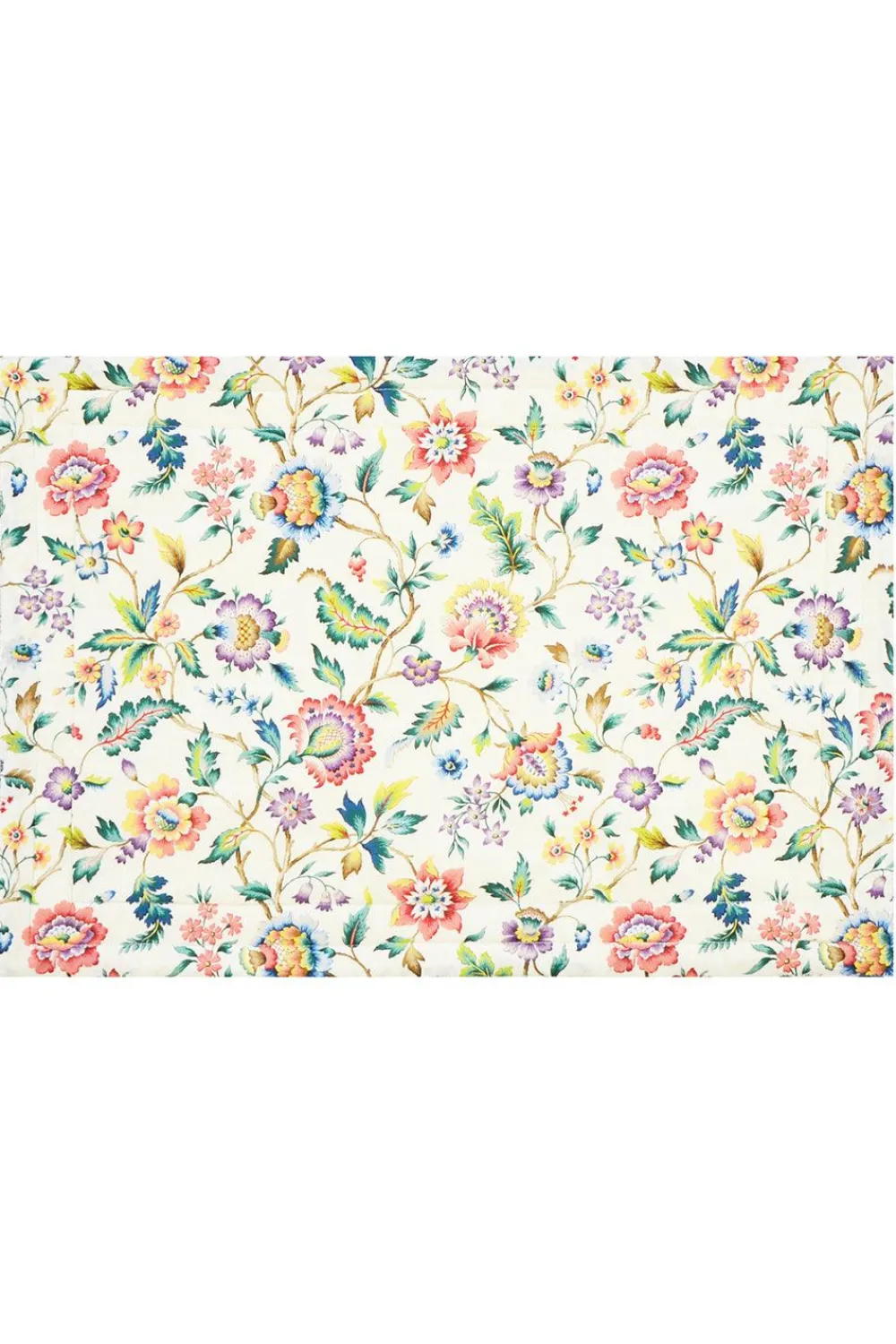 Coco & Wolf Place Settings & Linens|Reversible Stitch Placemat Made With Liberty Fabric in Strawberry Thief & Eva Belle