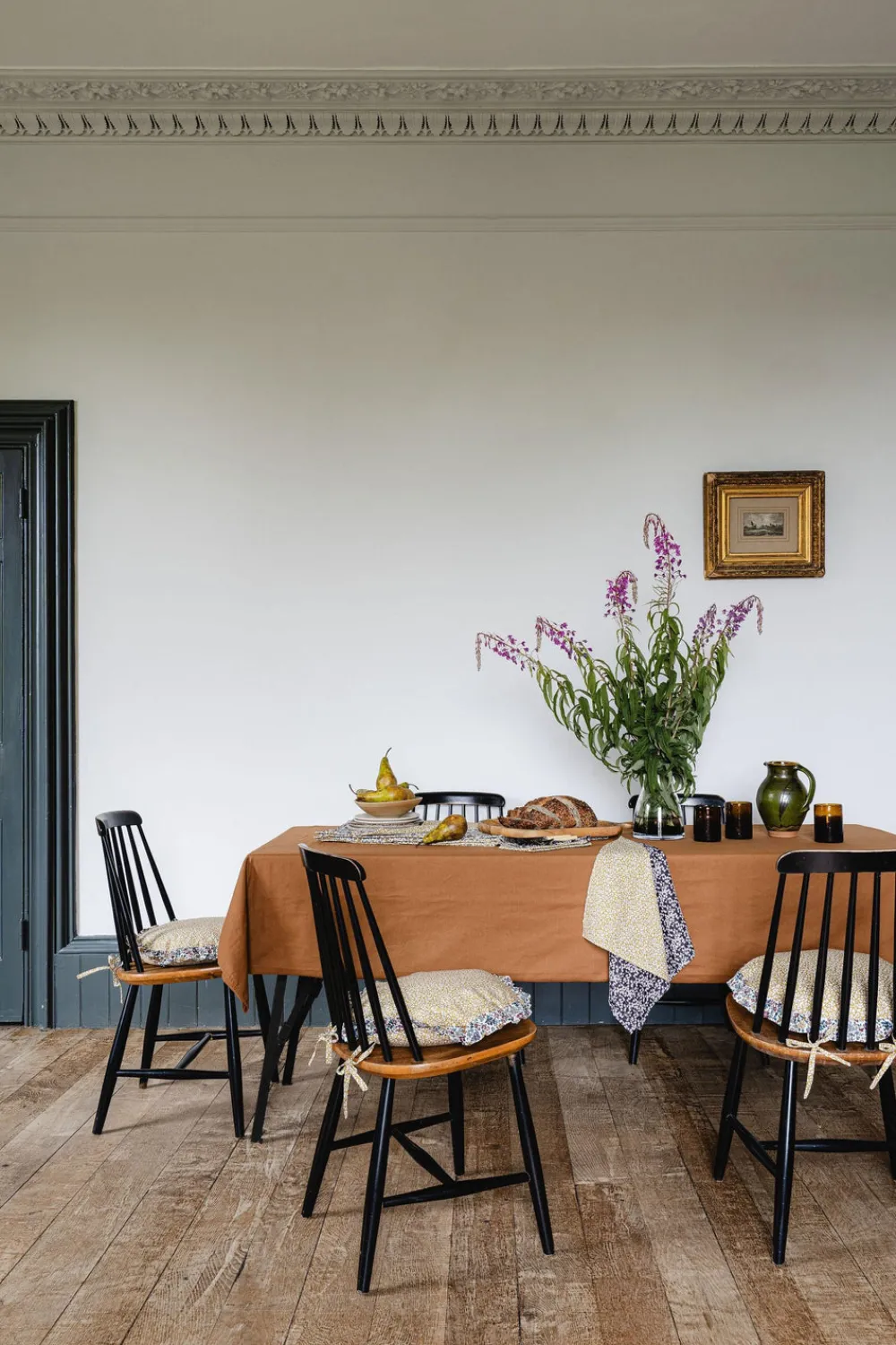 Coco & Wolf Place Settings & Linens|Reversible Stitch Placemat Made With Liberty Fabric in Feather Meadow & Annabella