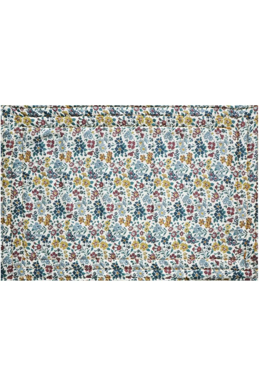 Coco & Wolf Place Settings & Linens|Reversible Stitch Placemat Made With Liberty Fabric in Feather Meadow & Annabella