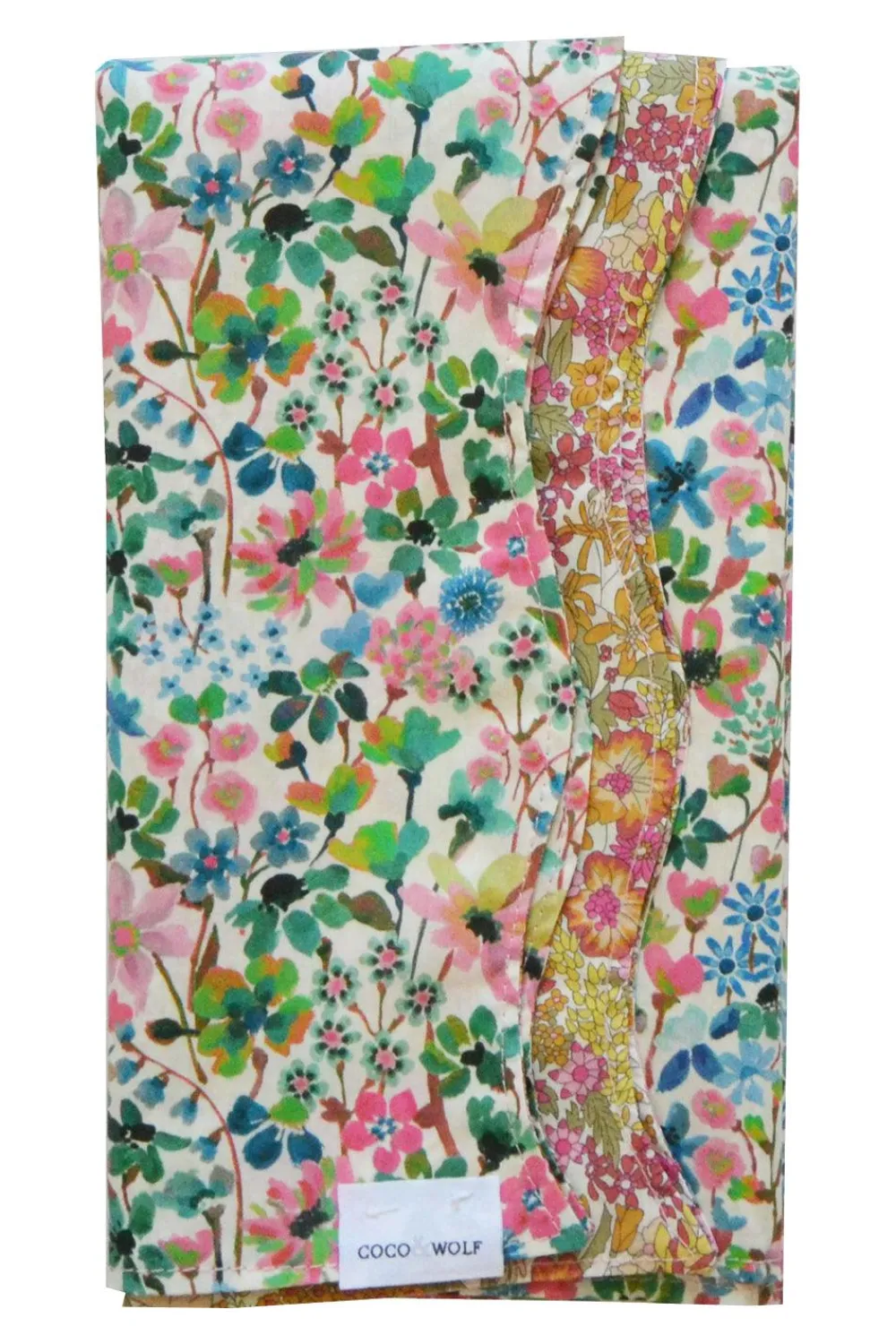 Coco & Wolf Place Settings & Linens|Reversible Wavy Napkin Set Made With Liberty Fabric in Dreams Of Summer