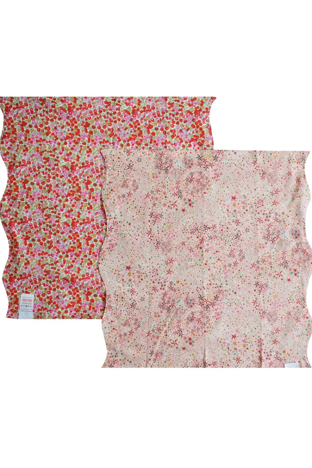 Coco & Wolf Place Settings & Linens|Reversible Wavy Napkin Set Made With Liberty Fabric in Adelajda’s Wish & Wiltshire Star