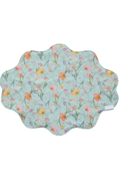 Coco & Wolf Place Settings & Linens|Reversible Wavy Placemat Made With Liberty Fabric in Spring Blooms & Meadowland