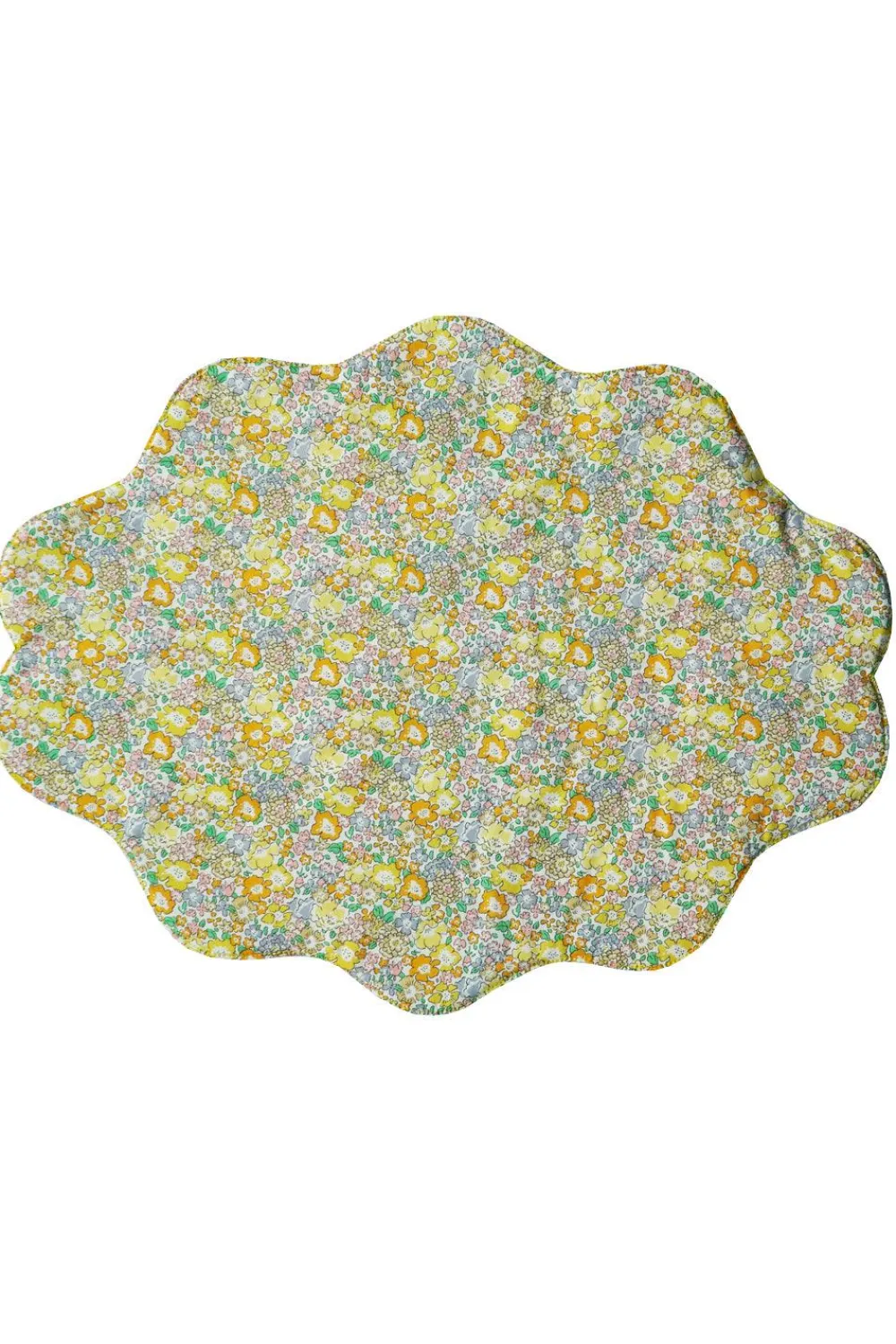 Coco & Wolf Place Settings & Linens|Reversible Wavy Placemat Made With Liberty Fabric in in Archive Swatch & Michelle