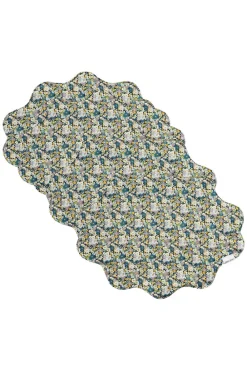 Coco & Wolf Place Settings & Linens|Reversible Wavy Placemat Made With Liberty Fabric in Libby & Capel Pistachio