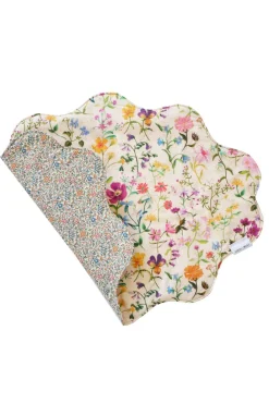 Coco & Wolf Place Settings & Linens|Reversible Wavy Placemat Made With Liberty Fabric in Linen Garden & Katie & Millie