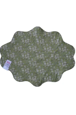 Coco & Wolf Place Settings & Linens|Reversible Wavy Placemat Made With Liberty Fabric in Betsy Star & Capel Pistachio