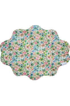 Coco & Wolf Place Settings & Linens|Reversible Wavy Placemat Made With Liberty Fabric in Dreams Of Summer & Margaret Annie
