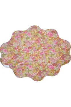Coco & Wolf Place Settings & Linens|Reversible Wavy Placemat Made With Liberty Fabric in Dreams Of Summer & Margaret Annie