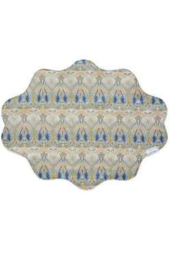 Coco & Wolf Place Settings & Linens|Reversible Wavy Placemat Made With Liberty Fabric in Ianthe & Betsy Boo