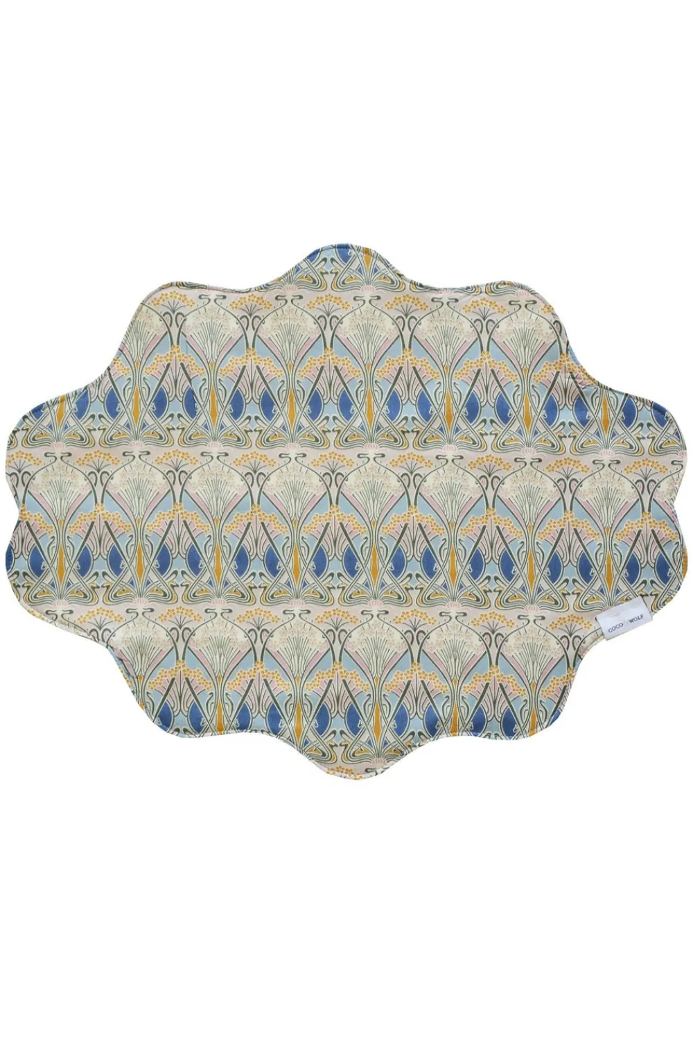 Coco & Wolf Place Settings & Linens|Reversible Wavy Placemat Made With Liberty Fabric in Ianthe & Betsy Boo