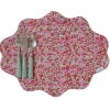 Coco & Wolf Place Settings & Linens|Reversible Wavy Placemat Made With Liberty Fabric in Wiltshire Stars & Adelajda’s Wish