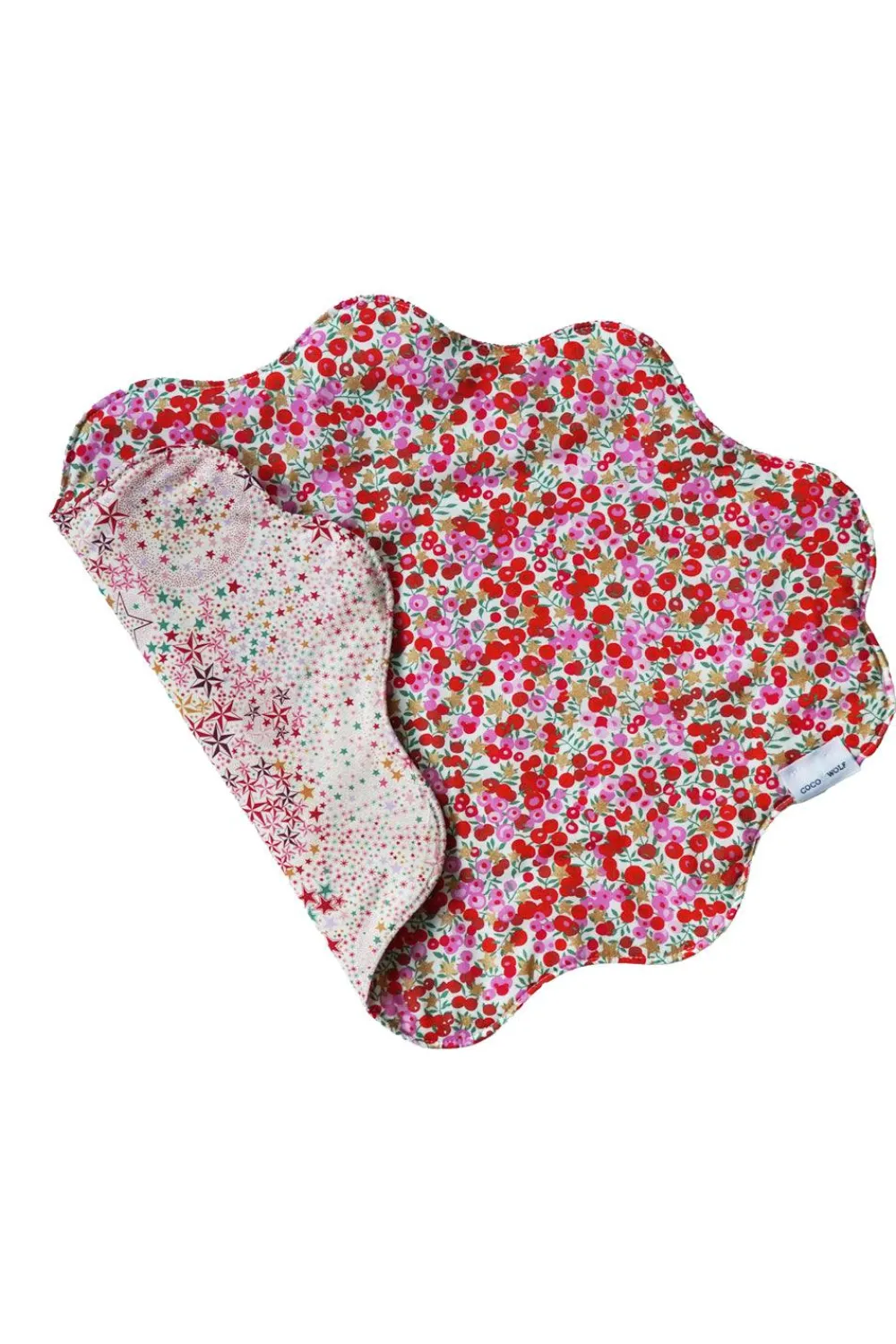 Coco & Wolf Place Settings & Linens|Reversible Wavy Placemat Made With Liberty Fabric in Wiltshire Stars & Adelajda’s Wish