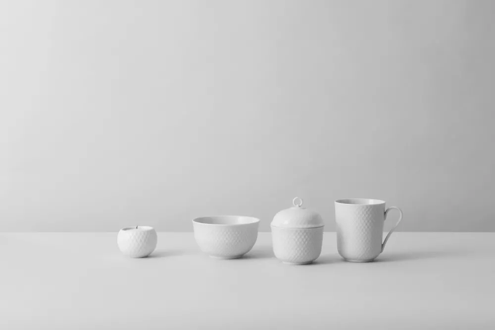 Lyngby Porcelain Dinnerware|Rhombe Mug With Handle