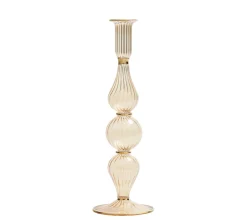 Kim Seybert Candles|Ripple Candle Holder in Champagne
