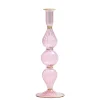 Kim Seybert Candles|Ripple Candle Holder in Pink