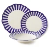 Maison Madison Dinnerware|Riviera Dinnerware Set with Pasta Bowl, Set of 12