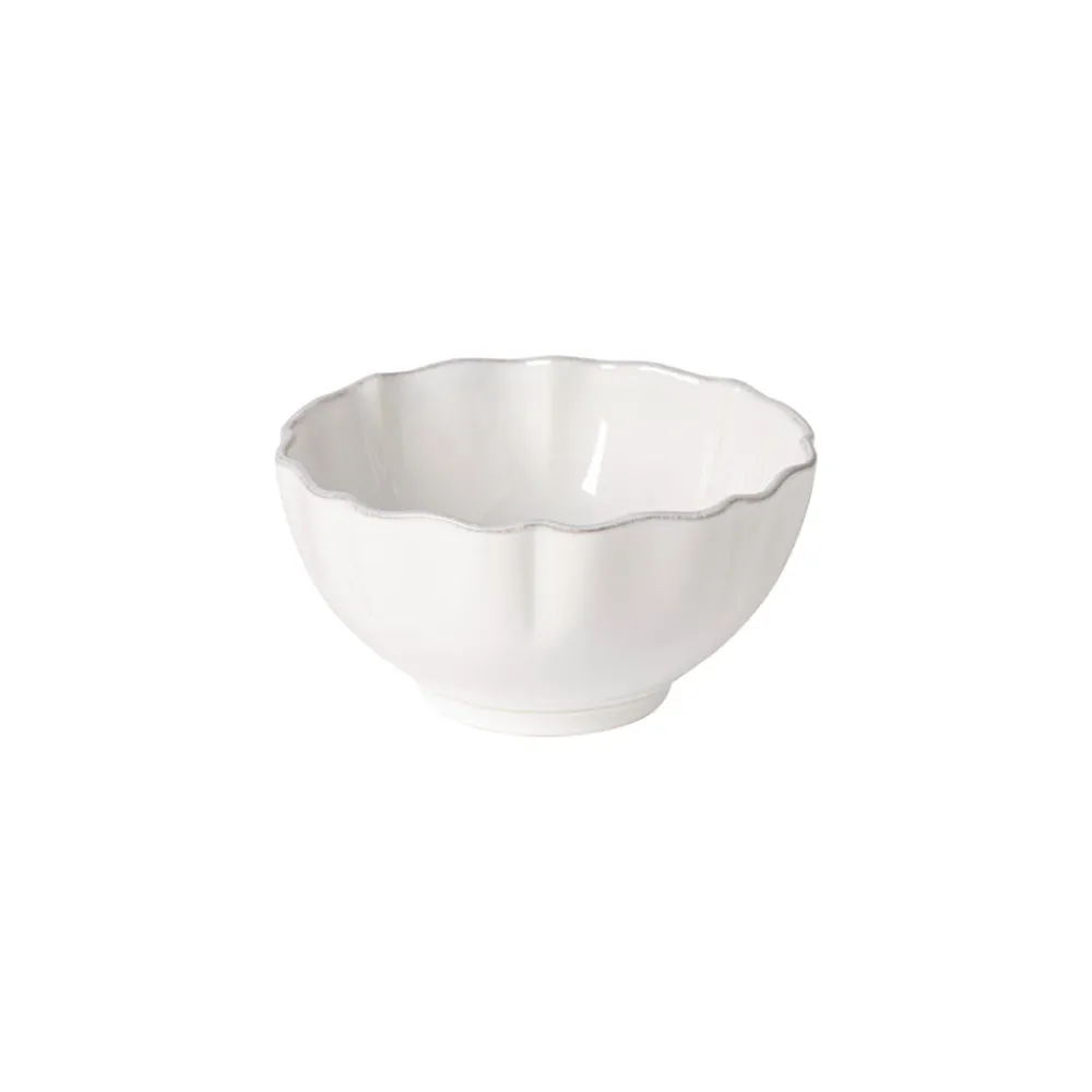 Costa Nova Dinnerware|Rosa Collection Cereal Bowls in White, Set of 6