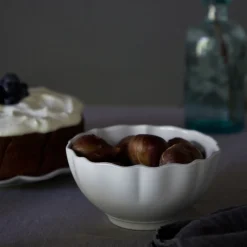 Costa Nova Dinnerware|Rosa Collection Cereal Bowls in White, Set of 6