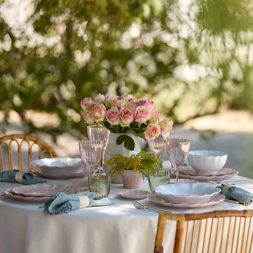 Costa Nova Dinnerware|Rosa Collection Dinner Plates in Rosé, Set of 6