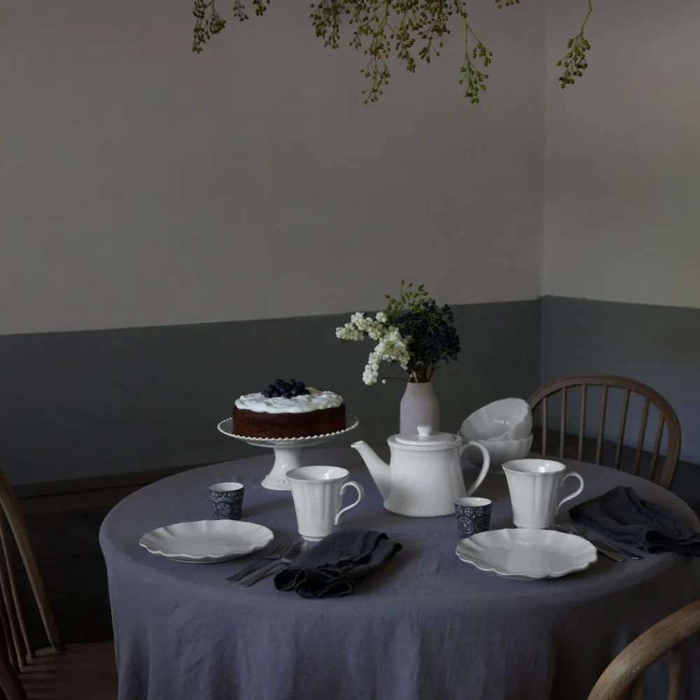 Costa Nova Dinnerware|Rosa Collection Mugs in White, Set of 6