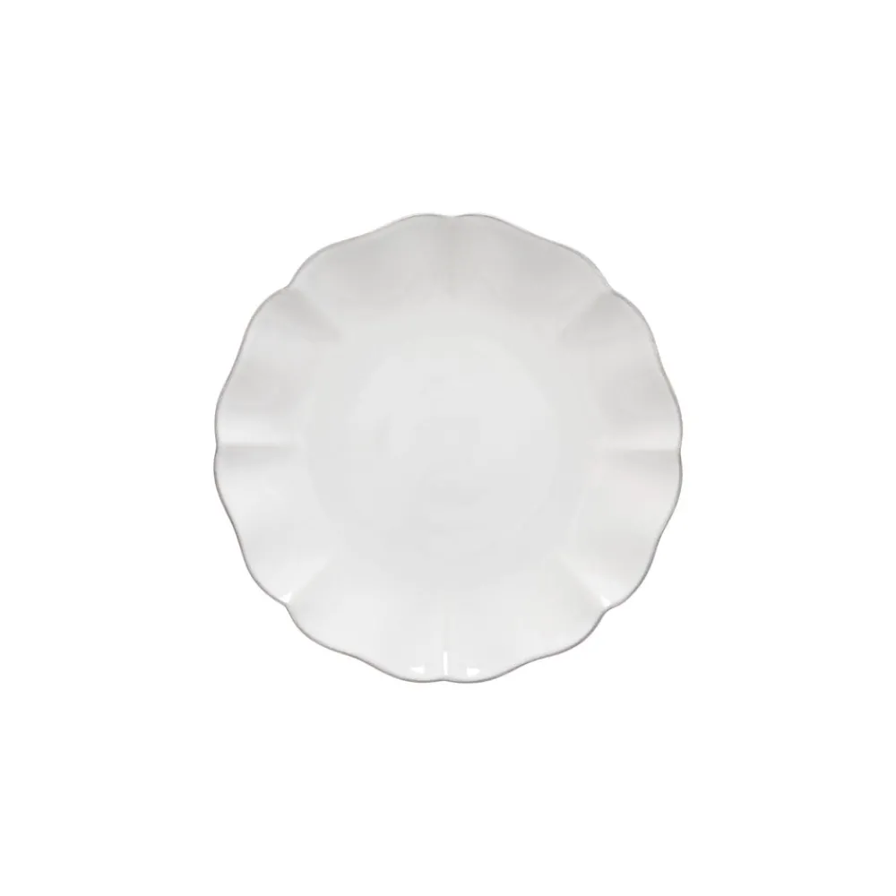 Costa Nova Dinnerware|Rosa Collection Salad Plates in White, Set of 6