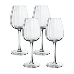 Villeroy & Boch Glassware|Rose Garden White Wine in Clear, Set of 4