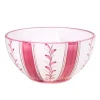 Carolina Irving and Daughters Dinnerware|Rose Stripe Cereal Bowl