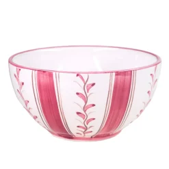 Carolina Irving and Daughters Dinnerware|Rose Stripe Cereal Bowl
