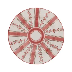 Carolina Irving and Daughters Dinnerware|Rose Stripe Dinner Plate
