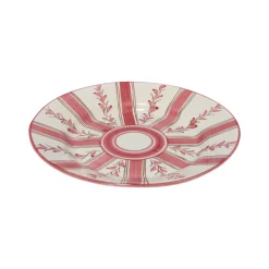 Carolina Irving and Daughters Dinnerware|Rose Stripe Dinner Plate
